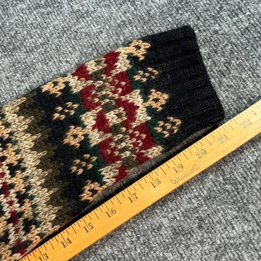 Vintage Abercrombie & Fitch Sweater Mens Large Multi Fair Isle Knit Crewneck